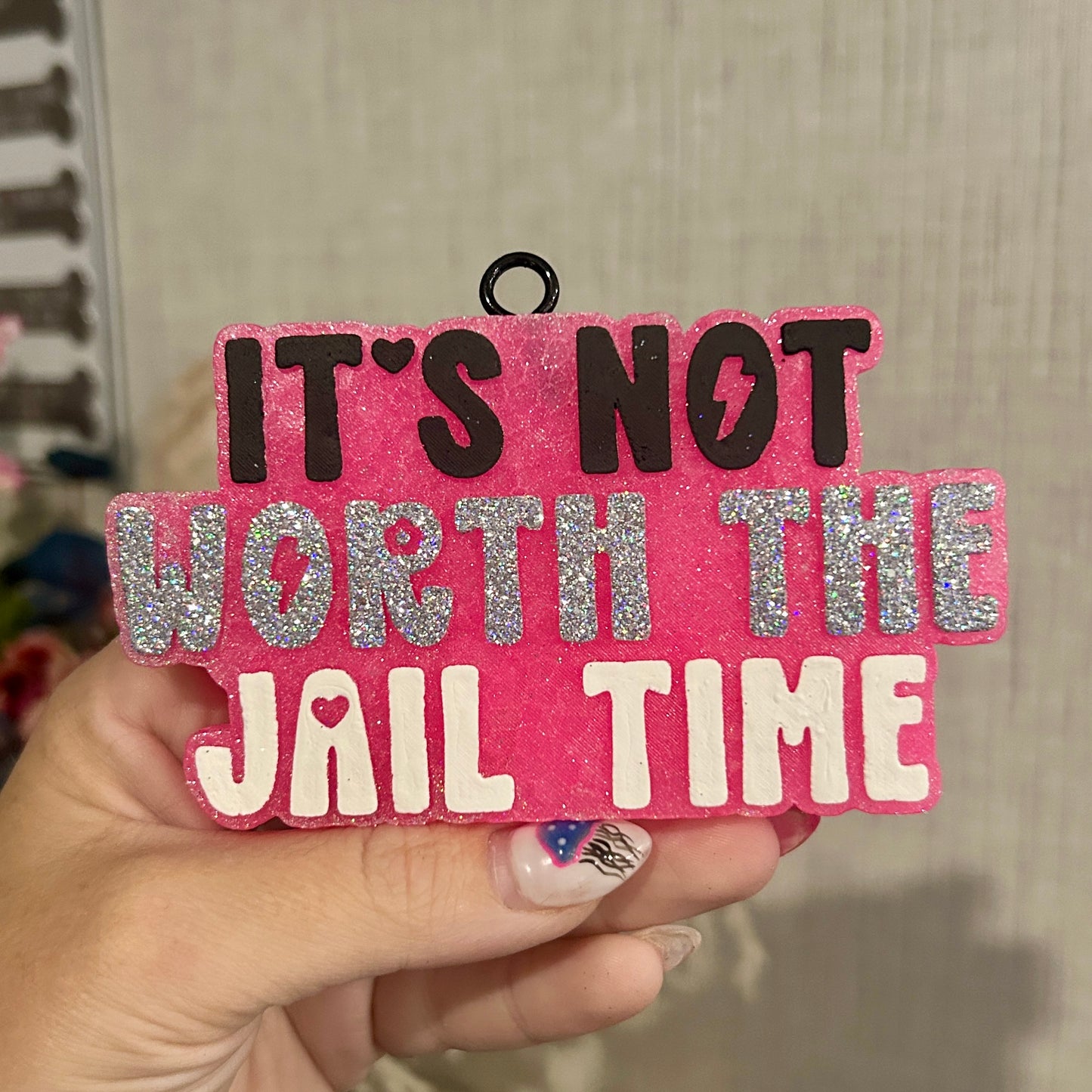 Its not worth the Jail Time Freshie- Fragrance: Aloha Vanilla (BBW Type)