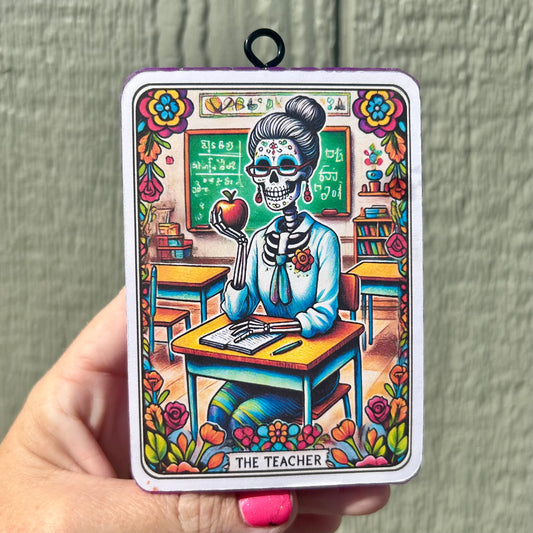 The Teacher Tarot Card Freshie - Fragrance: Strawberry Lemon Blondie