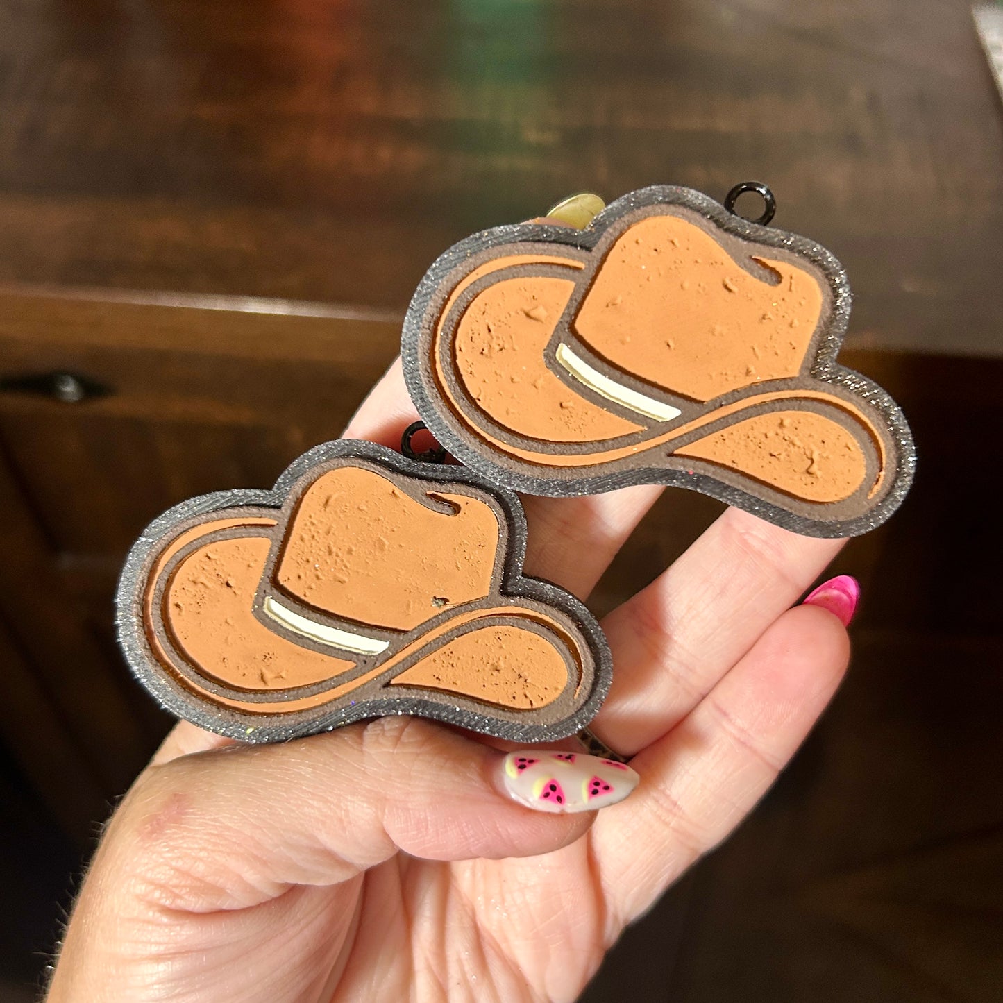 Cowboy Hat Vent Clips Freshie - Fragrance: Iced Vanilla Woods
