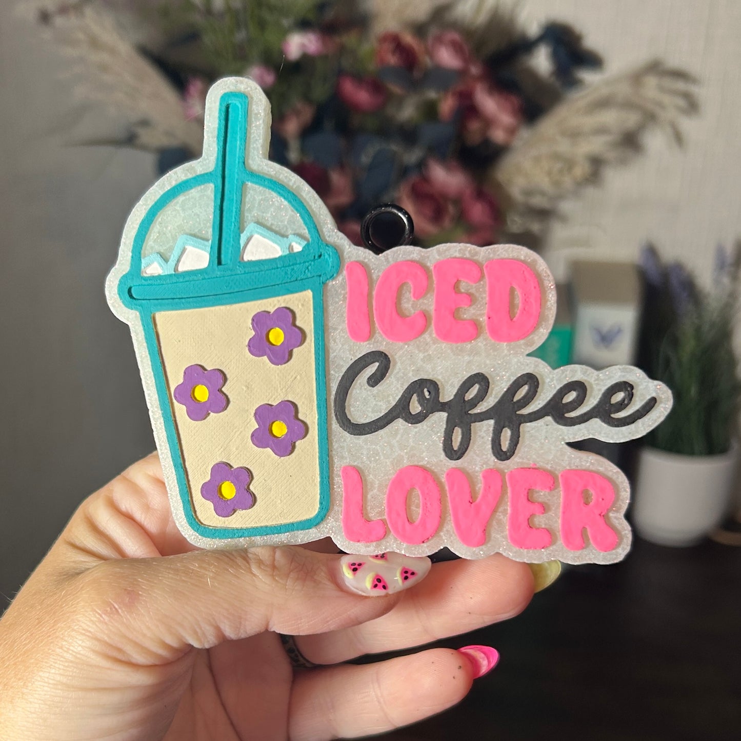 Iced Coffee Lover Freshie - Fragrance: Sea Salt + Orchid