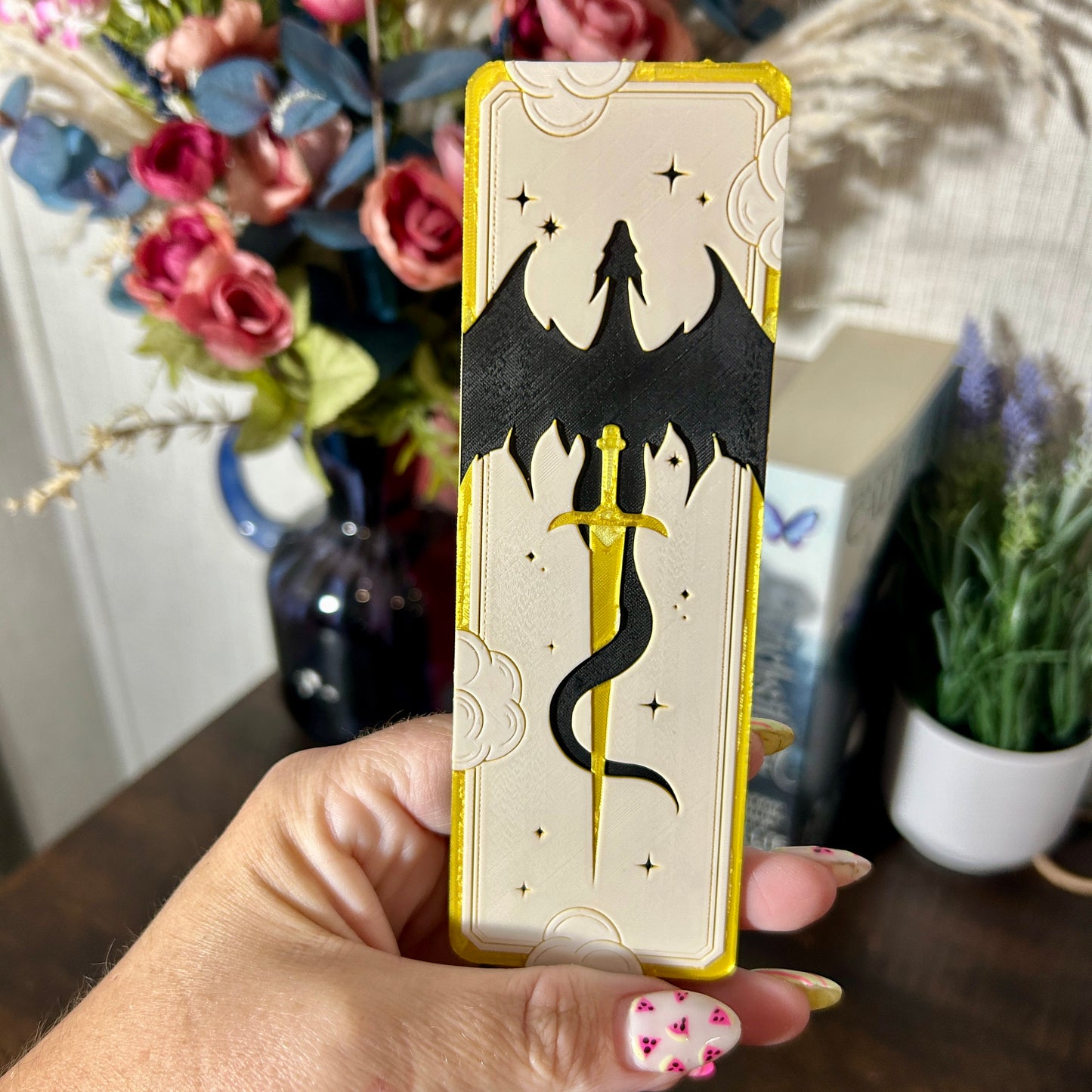 Dragon Sword Bookmark - Fourth Wing Inspired