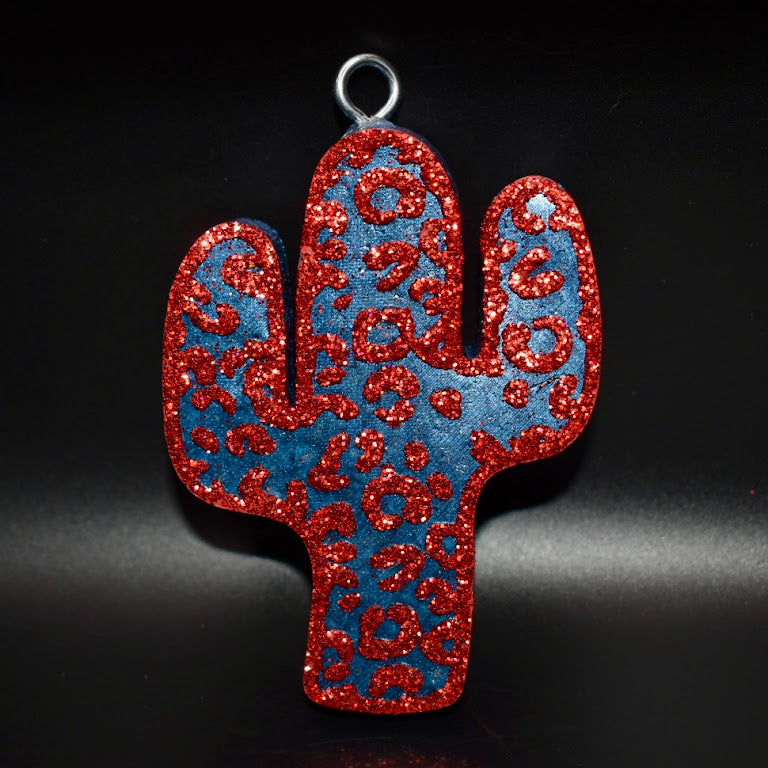 Leopard Print Cactus Freshie Design