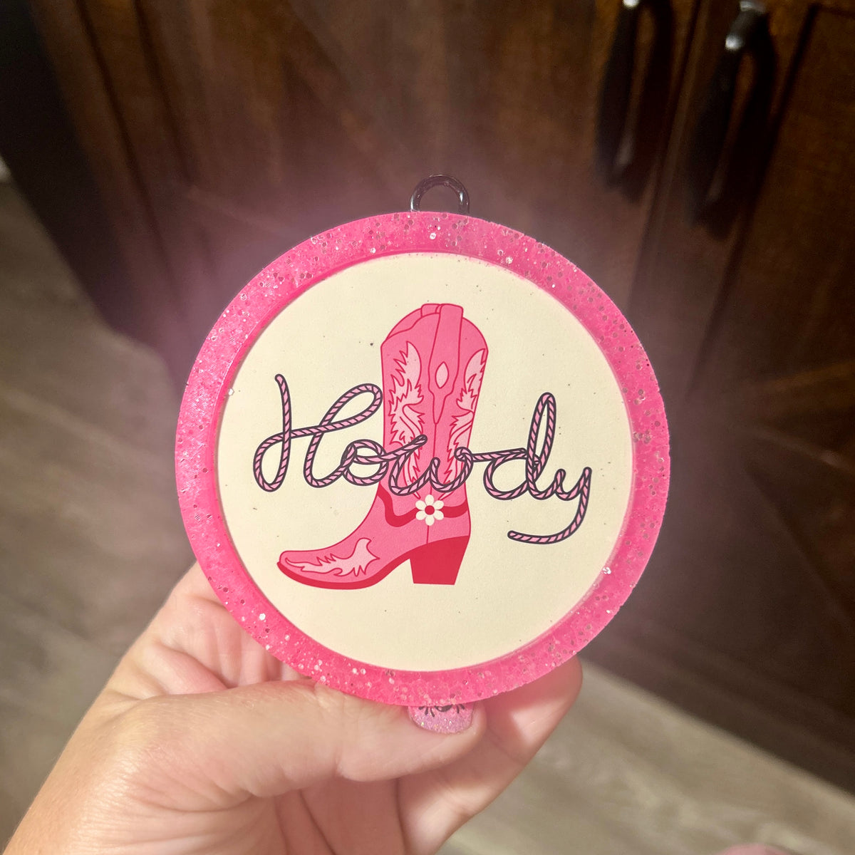 Howdy Round Freshie - Fragrance: Waikiki Coconut Beach