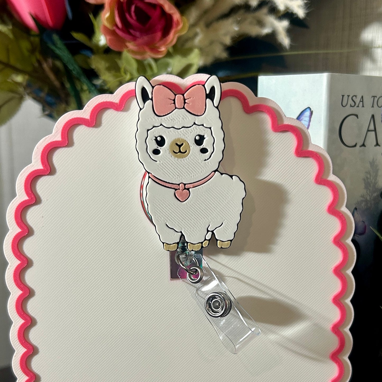 Interchangeable Badge Reel Cover - Llama