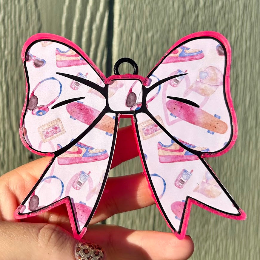 Skater Bow Freshie - Fragrance: Rhinestone Cowgirl