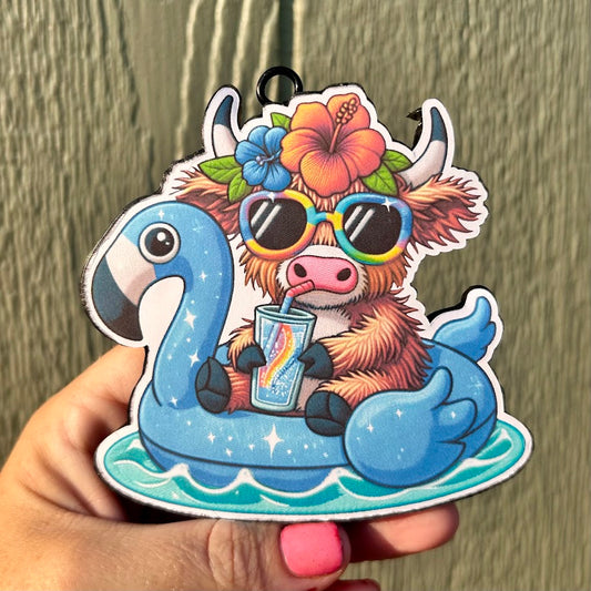 Highland on a Floatie Design