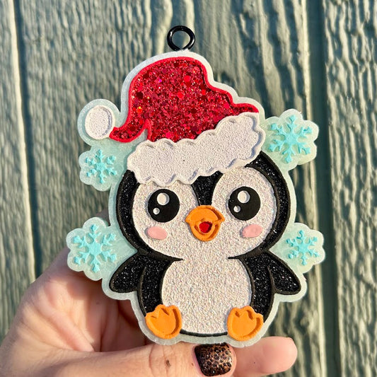 Christmas Penguin Freshie - Fragrance: Pumpkin Spice Latte