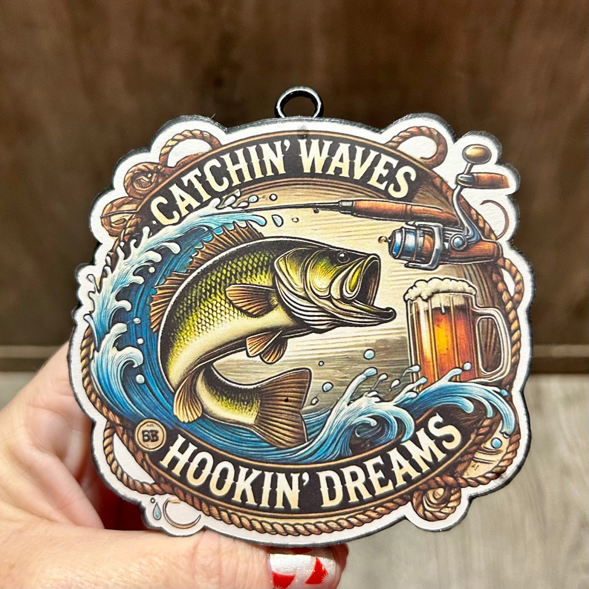 Catching Waves Freshie - Fragrance: Mahogany Teakwood