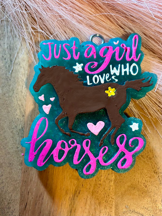 Just a Girl who Loves Horses Freshie Design