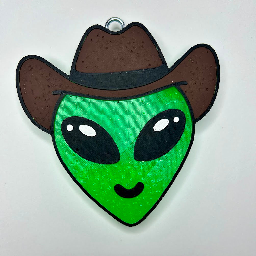 Cowboy Alien Freshie Design