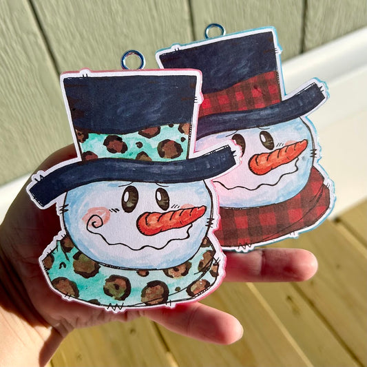 Frosty Snowman Freshie Design