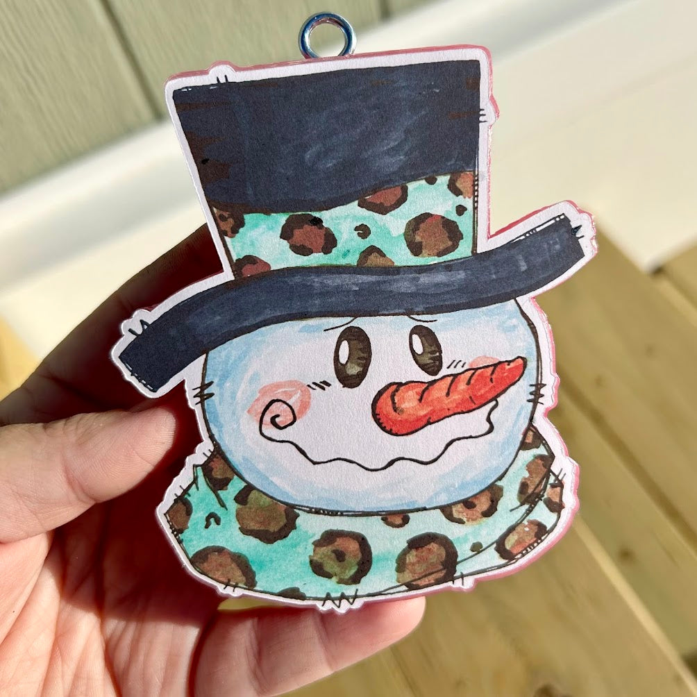 Frosty Snowman Freshie Design