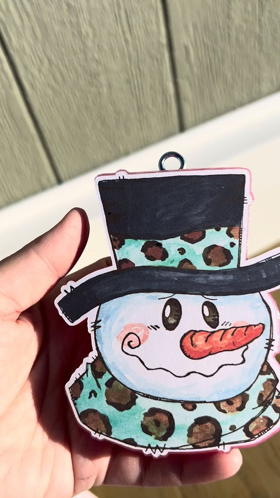 Frosty Snowman Freshie Design