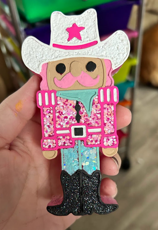 Cowboy Nutcracker Freshie Design