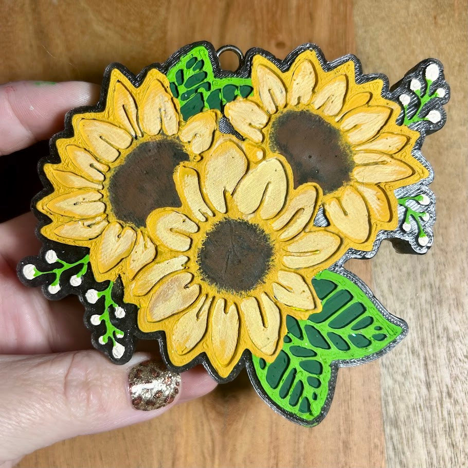 Sunflowers Freshie Design