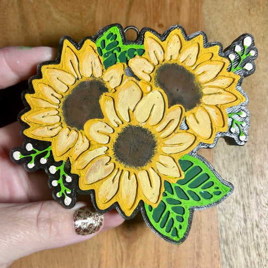Sunflowers Freshie Design