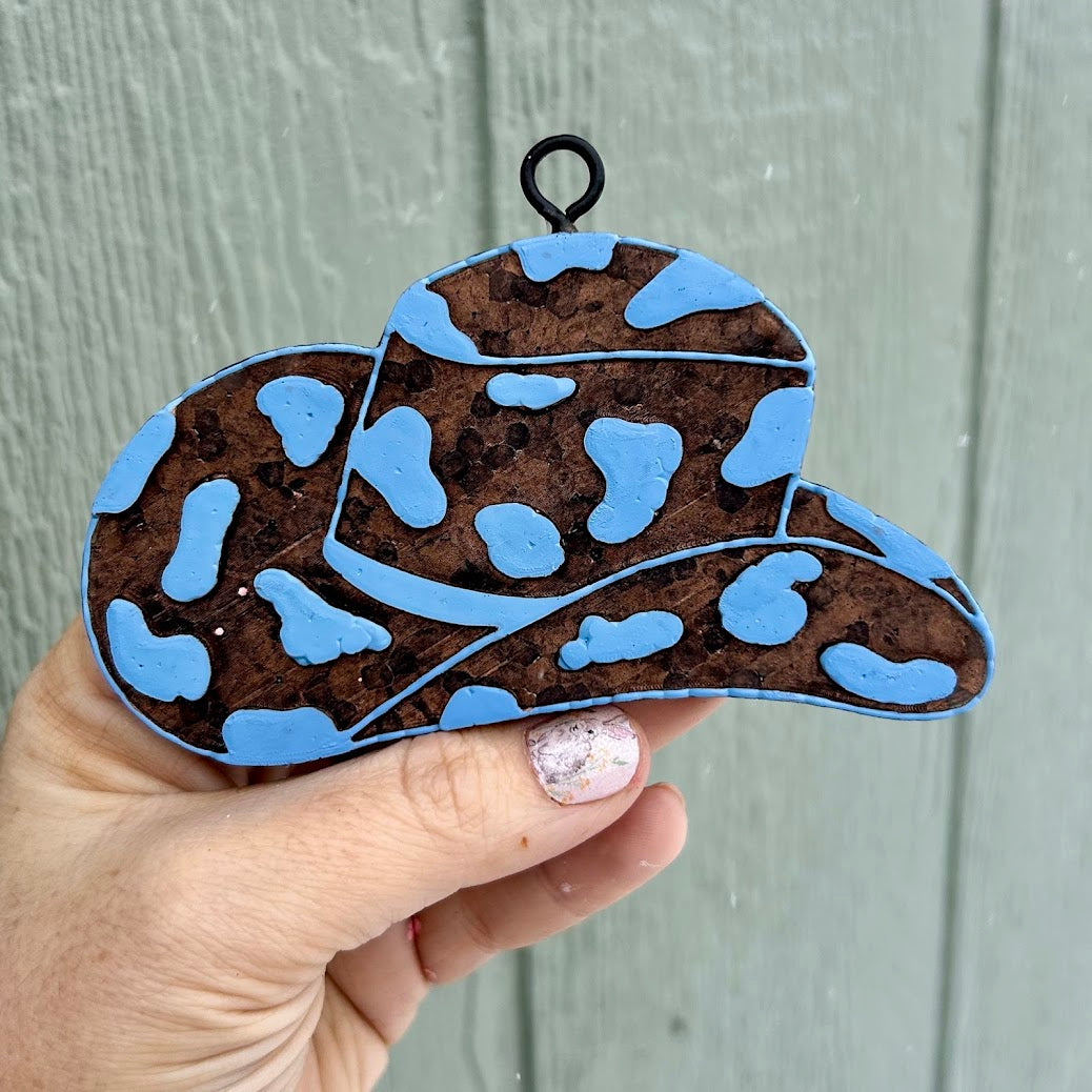 Cow Print Cowboy Hat Design