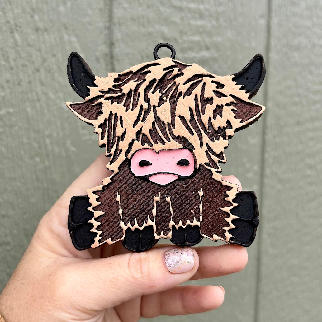 Highland Cow Freshie Design