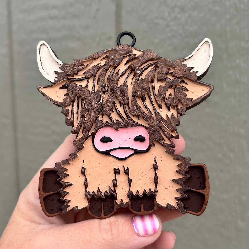 Highland Cow Freshie Design