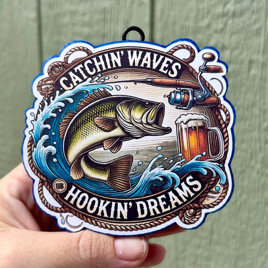 Catchin' Waves Hookin Dreams Design