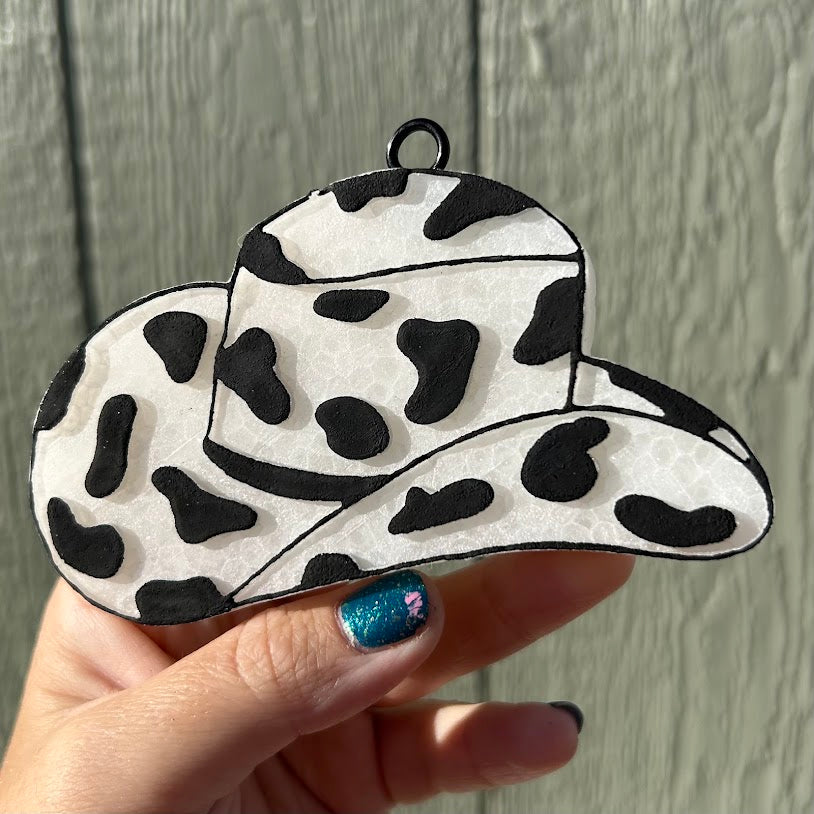 Cow Print Cowboy Hat Design