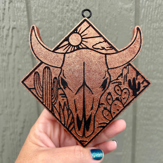 Desert Bull Skull Design