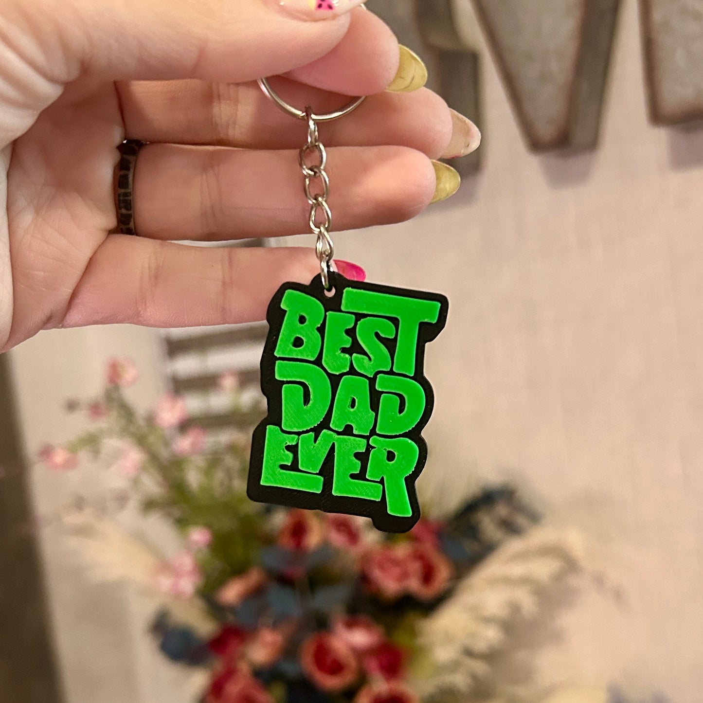 Best Dad Ever Keychain