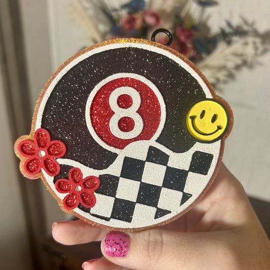 Checkered 8 Ball Design