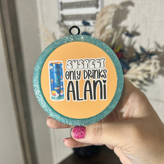 Alani Peach Round Freshie - Fragrance: Pink Chiffon