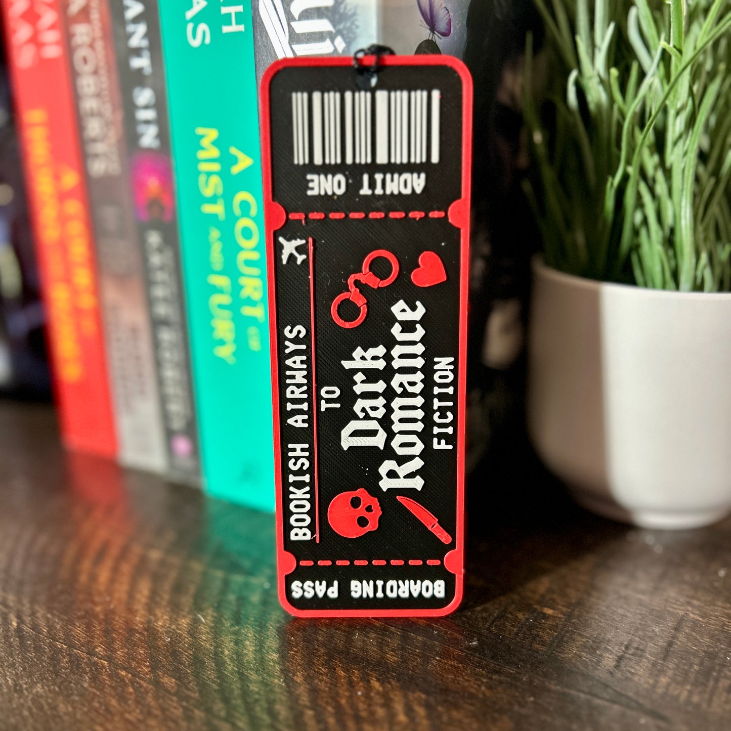 Dark Romance Ticket Bookmark