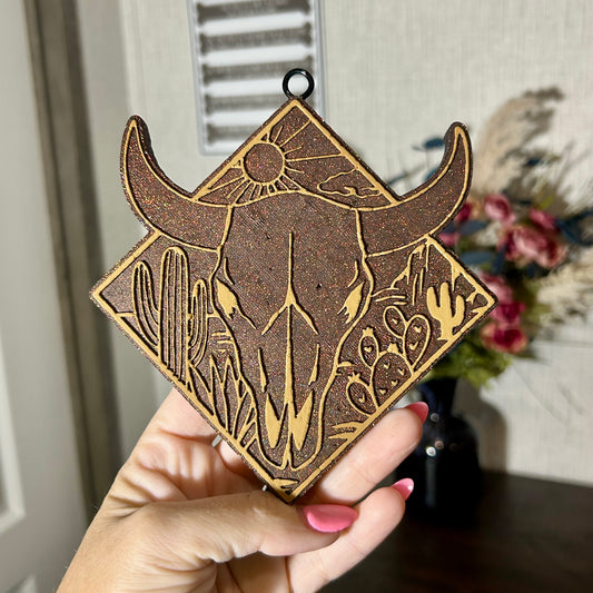 Desert Bull Skull Freshie - Fragrance: Jax Teller