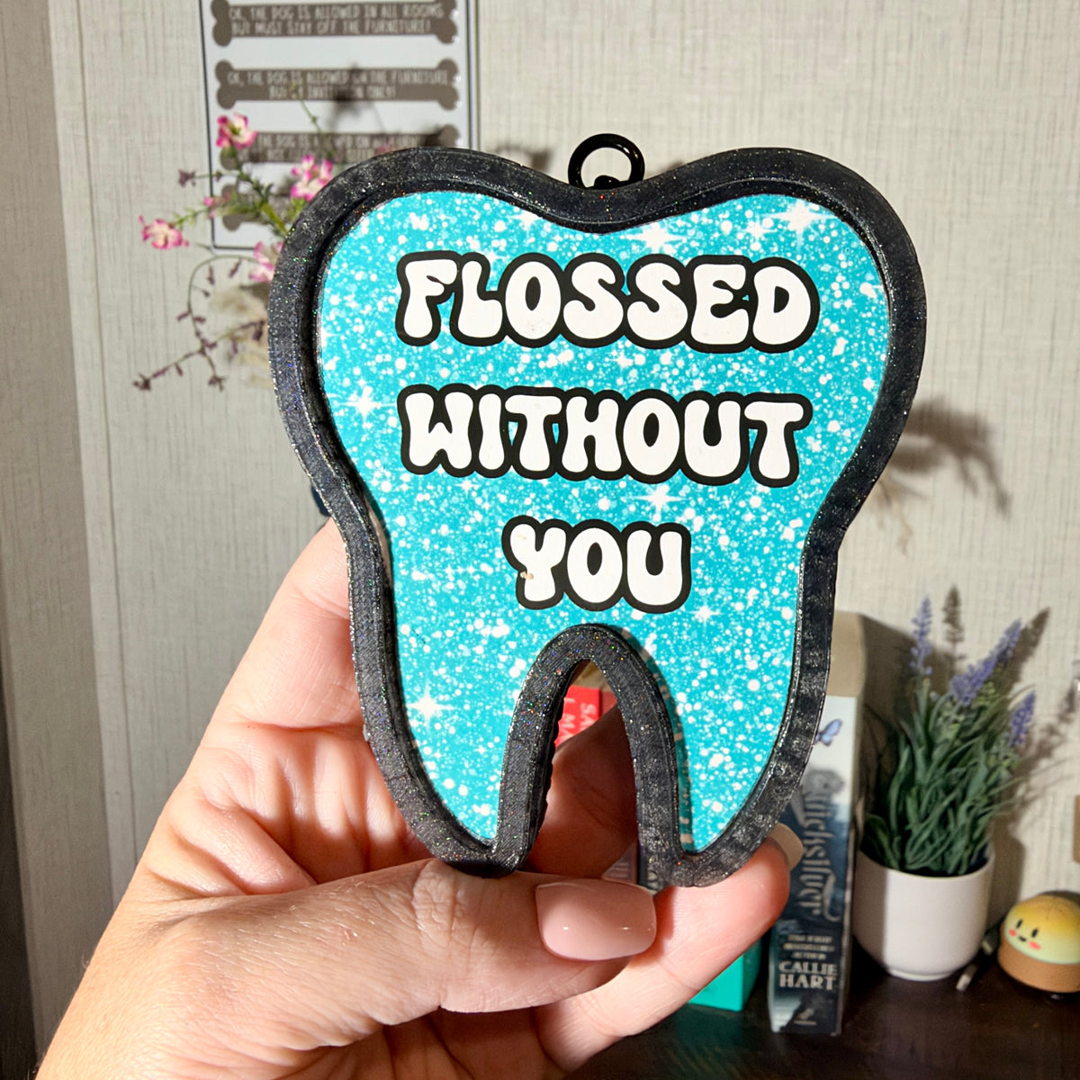 Flossed without You Tooth Freshie- Fragrance: Bourbon Butterscotch