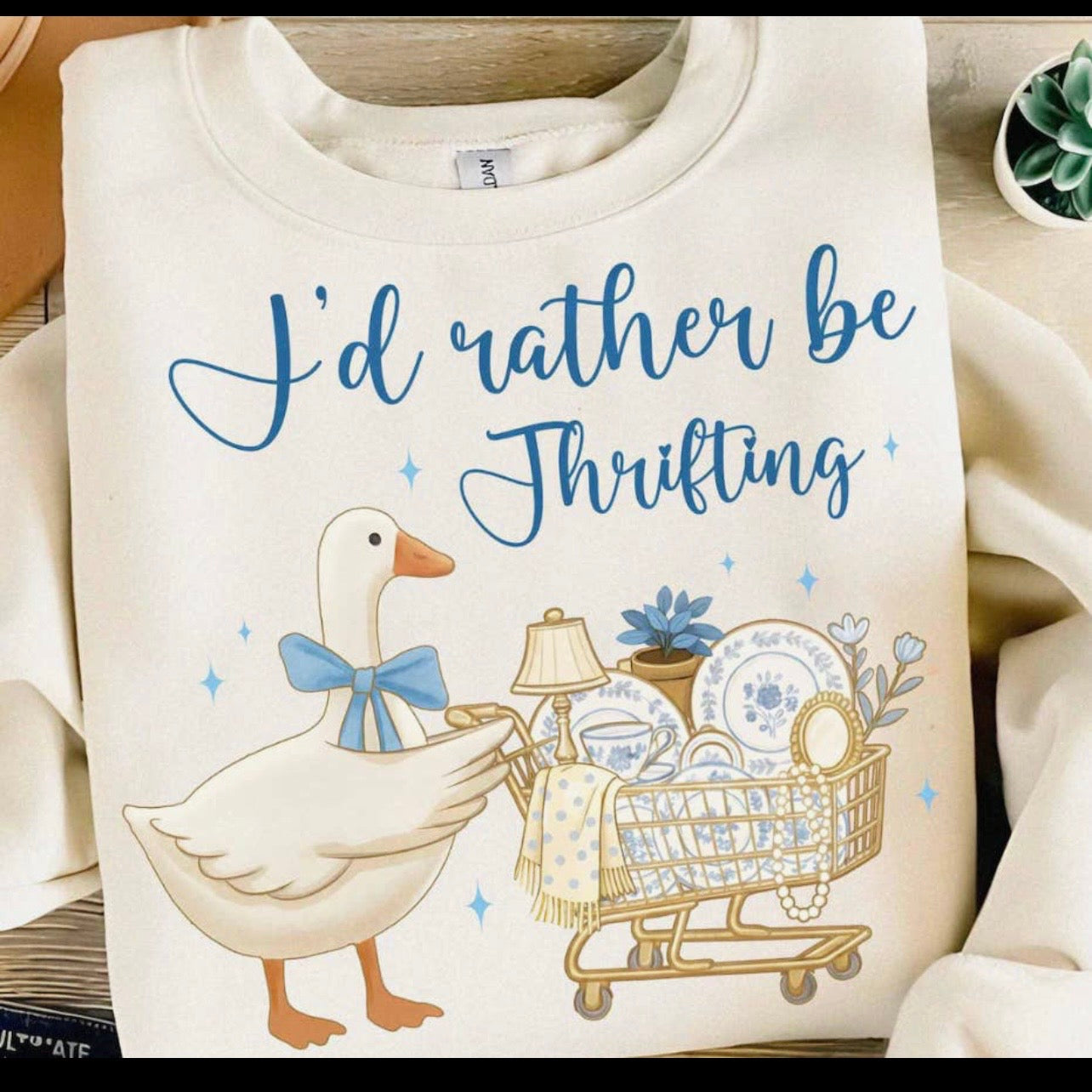 I'd rather be Thrifting Crewneck  - Pre-order
