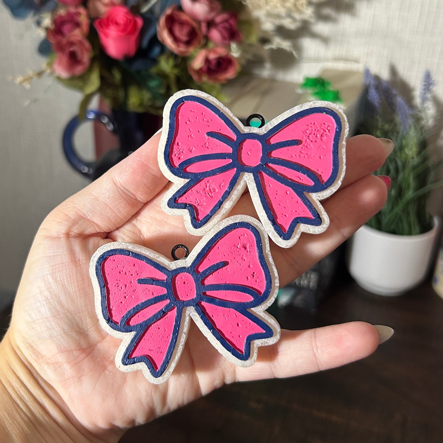 Bow Vent Clips Freshie - Fragrance: Pink Chiffon