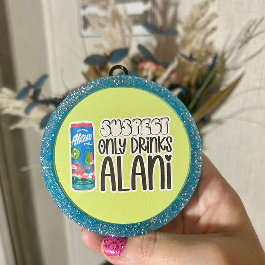 Suspect Only drinks Alamo Freshie - Fragrance: Narcissist