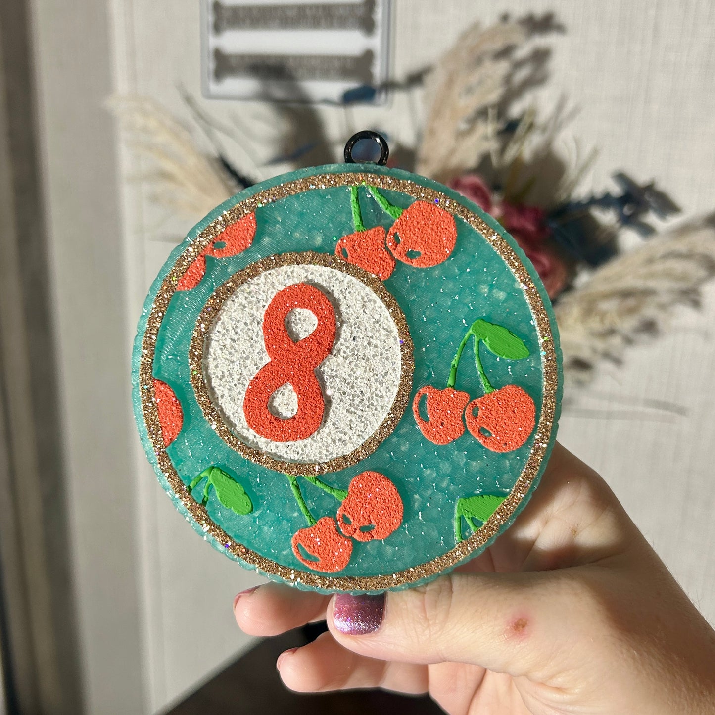 Cherry 8 Ball Freshie- Fragrance: Laundry Day