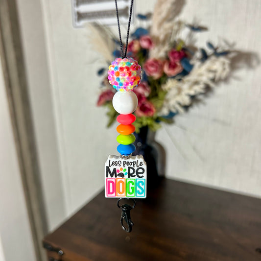 Less people More Dogs Freshie Hanger