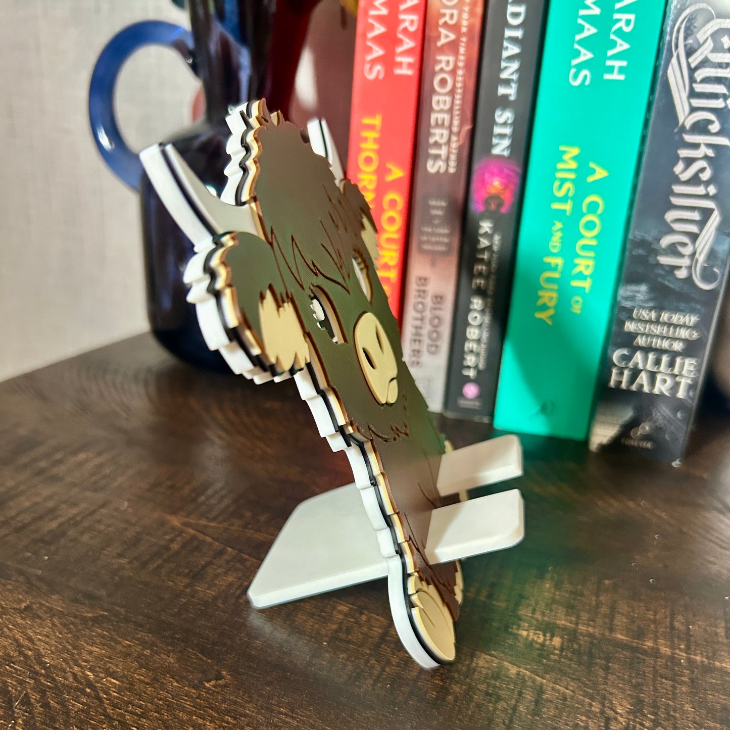 Highland Cow Phone Stand