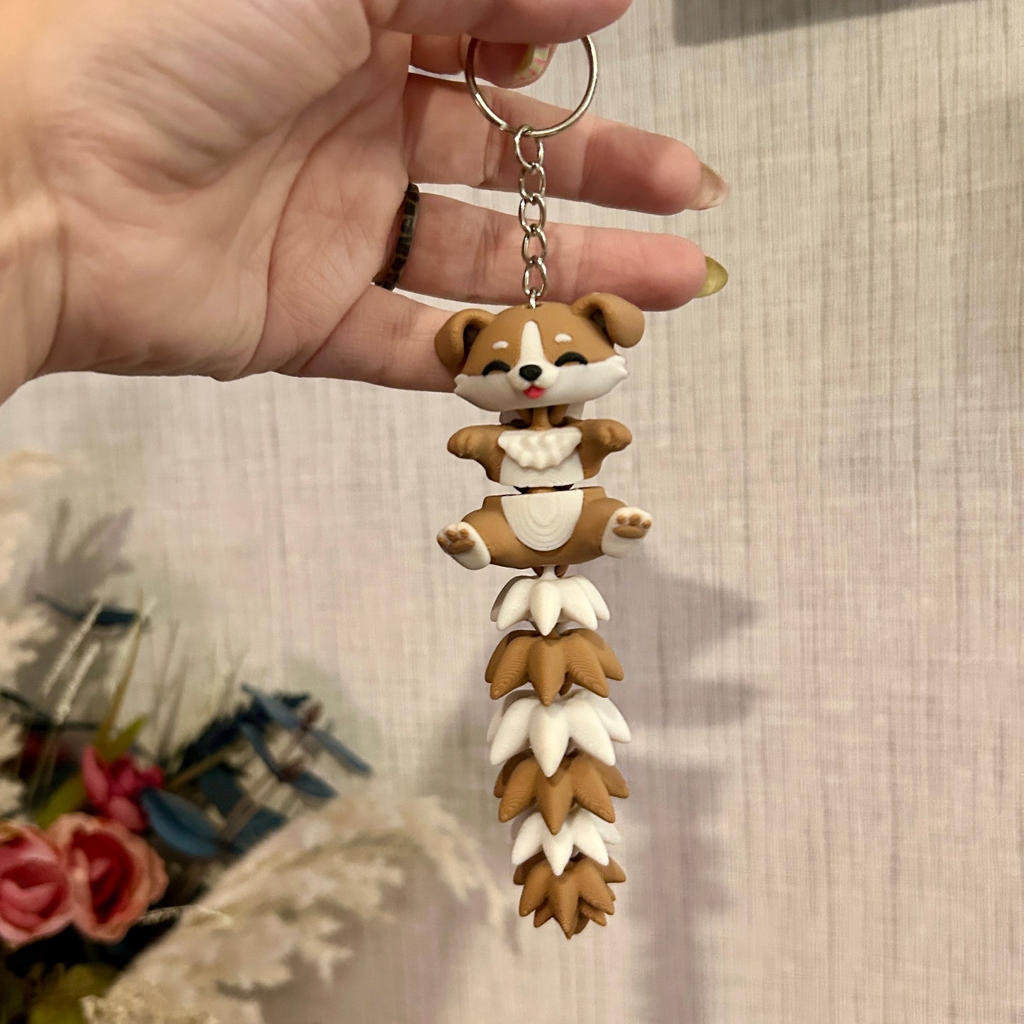 Flexi Puppy Keychain