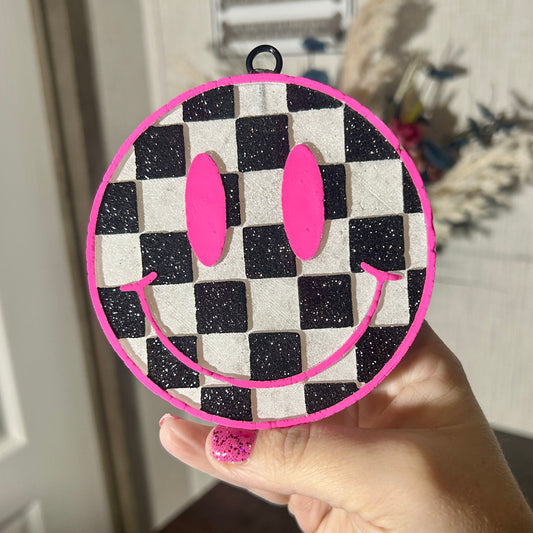 Checkered Smiley Design