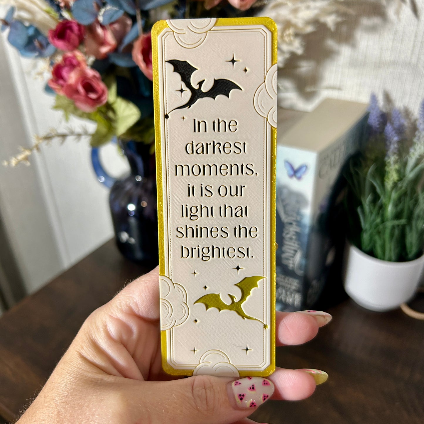 Darkest Moments Bookmark - Fourth Wing Inspired