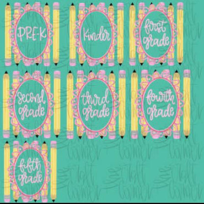 Coquette Pencil Frame Grade Back to School Tee  - Pre-order