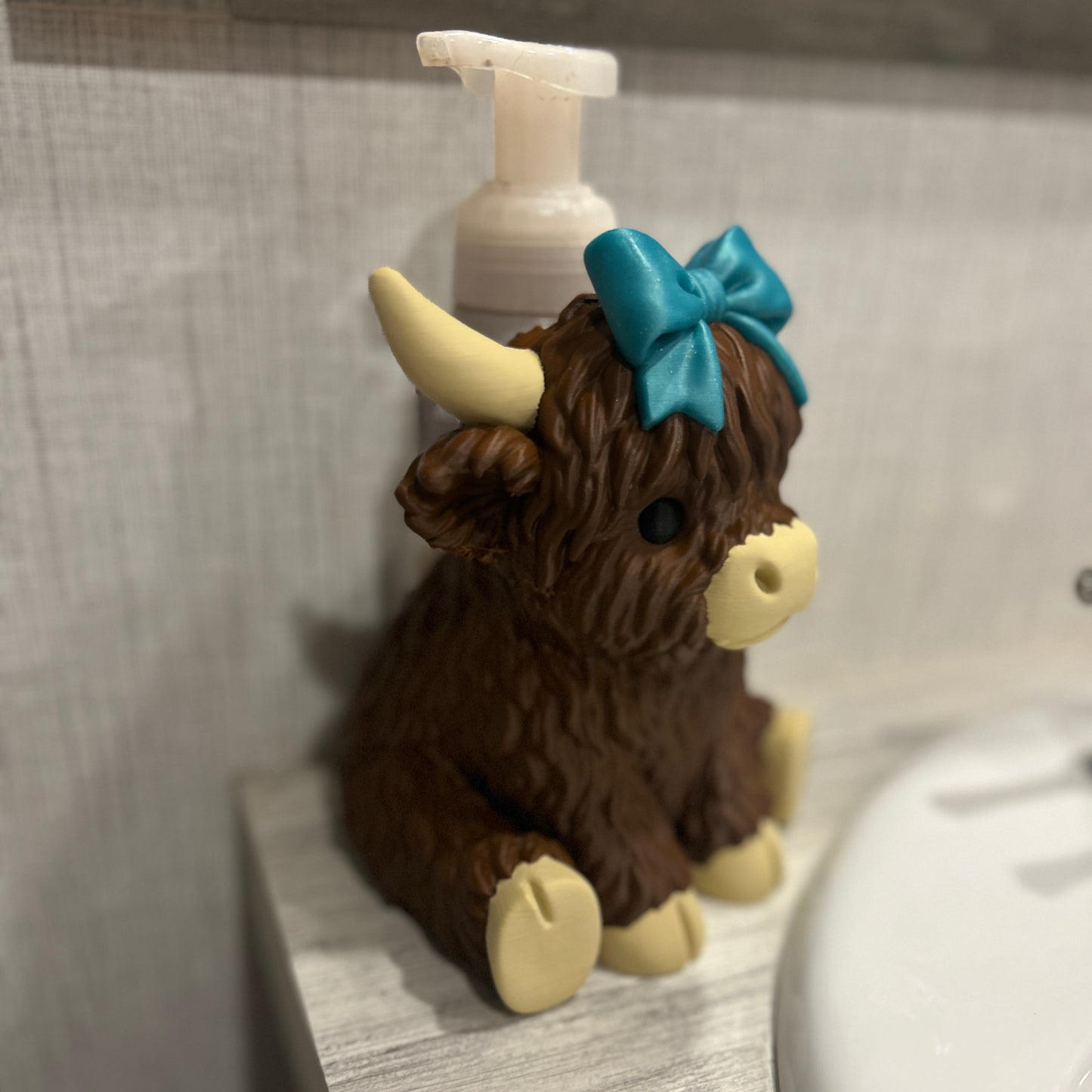 Highland Cow Soap Dispenser