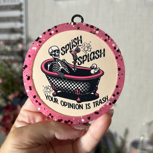Splish Splash Round Freshie - Fragrance: Volcano