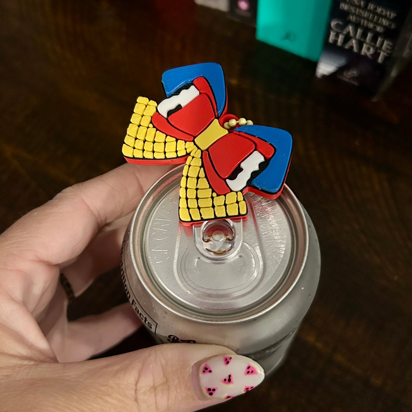 Nail Saver Pop Tab Keychain - Toy Story Bow