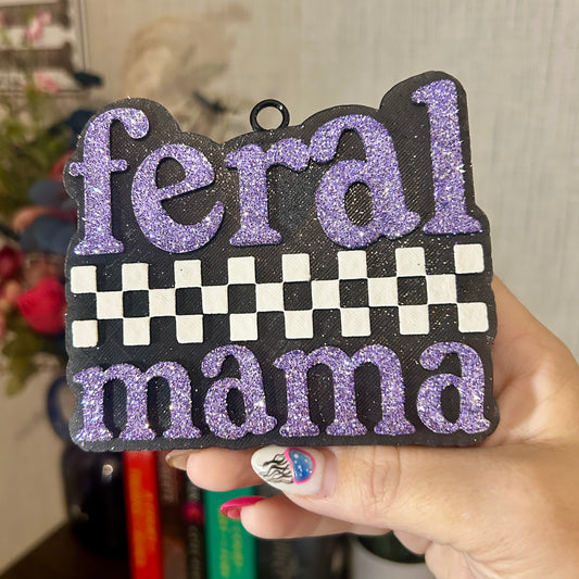 Feral Mama Freshie - Fragrance: Sea Salt + Orchid