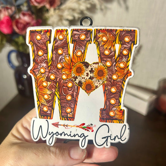Wyoming Girl Freshie - Fragrance: Black Ice