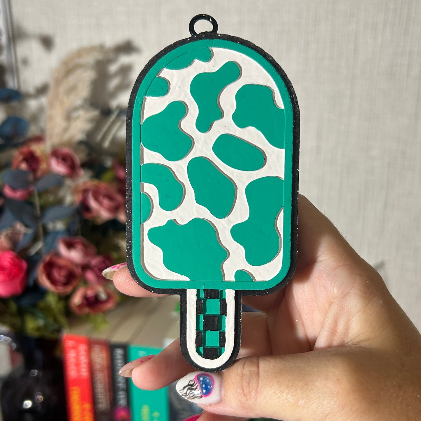 Cow Print Popsicle Freshie - Fragrance: Oahu Coconut Sunset