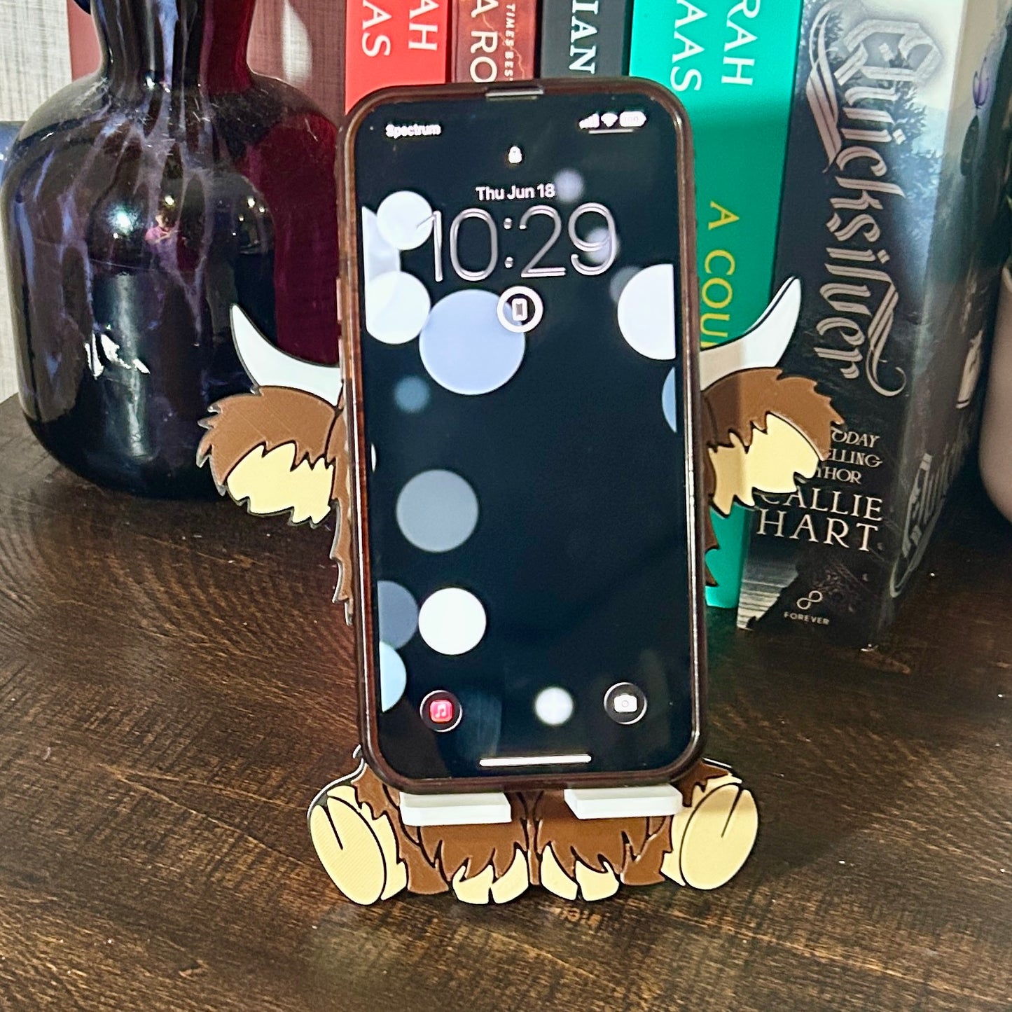 Highland Cow Phone Stand