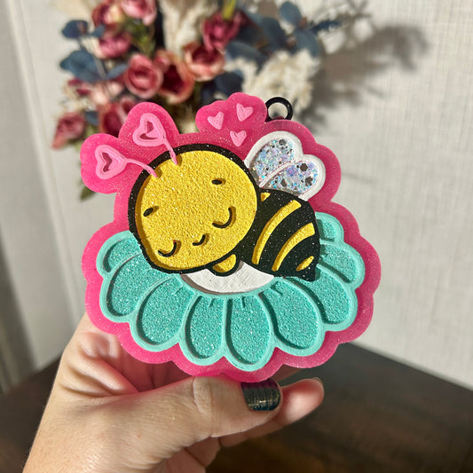 Napping Bee Freshie - Fragrance: Love Spell